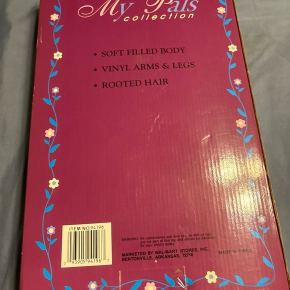 Vintage GiGo Toys My Pals Collection Doll Red Blue Green Striped 12 inch NIB - Picture 5 of 10